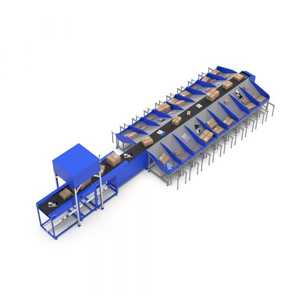 High Speed Slim Line Narrow Cross Belt Sorter