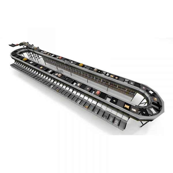 Loop Crossbelt Sortation System