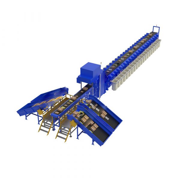 High-Speed Narrow Linear Cross-Belt Sorter