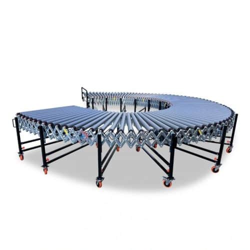 V BELT FLEXIBLE MOTORIZED RUBBER COATED ROLLER CONVEYOR