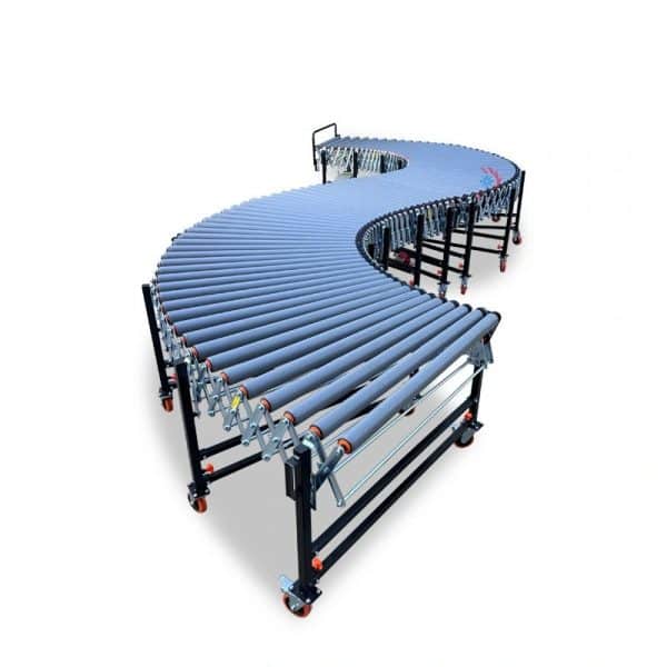 V BELT FLEXIBLE MOTORIZED RUBBER COATED ROLLER CONVEYOR